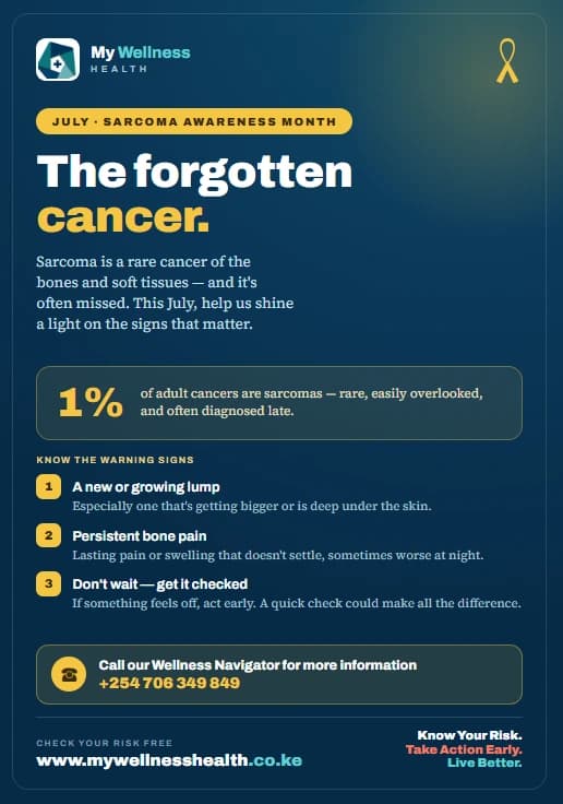 The forgotten cancer. awareness poster